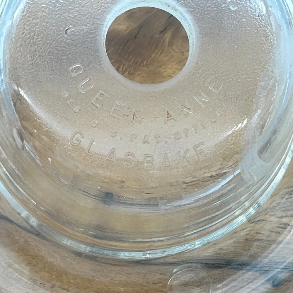 Queen Anne Glass Bake US Patent D-133,413 Jello‎ Mold Baking Mold 1942